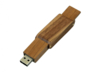 USB 2.0- флешка на 64 Гб прямоугольной формы с раскладным корпусом (коричневый) 64Gb (Изображение 3)