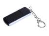 USB 3.0- флешка промо на 64 Гб с прямоугольной формы с выдвижным механизмом (черный/серебристый) 64Gb (Изображение 1)