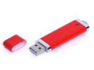 USB 3.0- флешка промо на 128 Гб прямоугольной классической формы (красный) 128Gb