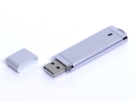 USB 3.0- флешка промо на 128 Гб прямоугольной классической формы (серебристый) 128Gb