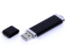 USB 3.0- флешка промо на 128 Гб прямоугольной классической формы (черный) 128Gb