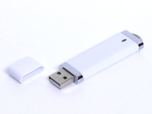 USB 3.0- флешка промо на 128 Гб прямоугольной классической формы (белый) 128Gb