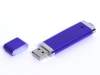 USB 3.0- флешка промо на 64 Гб прямоугольной классической формы (синий) 64Gb (Изображение 1)