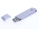 USB 3.0- флешка промо на 64 Гб прямоугольной классической формы (серебристый) 64Gb