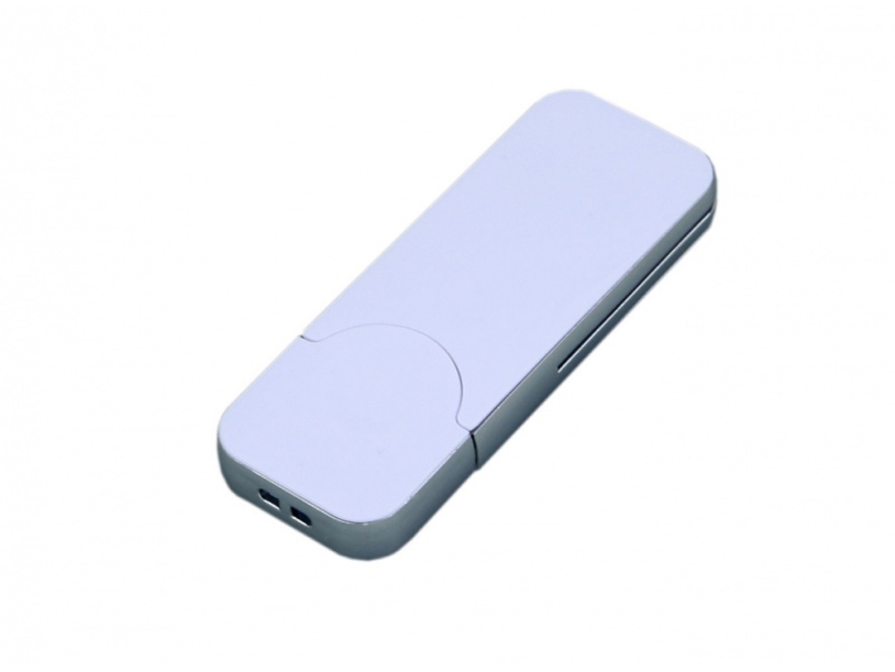 USB 2.0- флешка на 64 Гб в стиле I-phone (белый) 64Gb (Изображение 1)