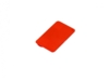 USB 2.0- флешка на 64 Гб в виде пластиковой карточки (красный) 64Gb (Изображение 1)