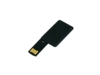 USB 2.0- флешка на 64 Гб в виде пластиковой карточки (черный) 64Gb (Изображение 2)
