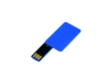 USB 2.0- флешка на 32 Гб в виде пластиковой карточки (синий) 32Gb (Изображение 2)