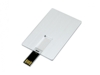 USB 2.0- флешка на 64 Гб в виде металлической карты, с раскладным чипом (серебристый) 64Gb (Изображение 2)