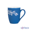 Кружка "Trend" с гравировкой по окружности,  покрытие soft touch (синий) (Изображение 1)