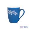 Кружка "Trend" с гравировкой по окружности,  покрытие soft touch (синий) (Изображение 1)