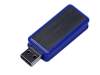 USB 2.0- флешка промо на 32 Гб прямоугольной формы, выдвижной механизм (синий) 32Gb (Изображение 1)