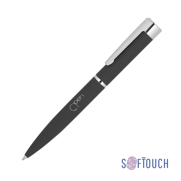 Ручка шариковая "Alice", покрытие soft touch (черный) (Изображение 1)