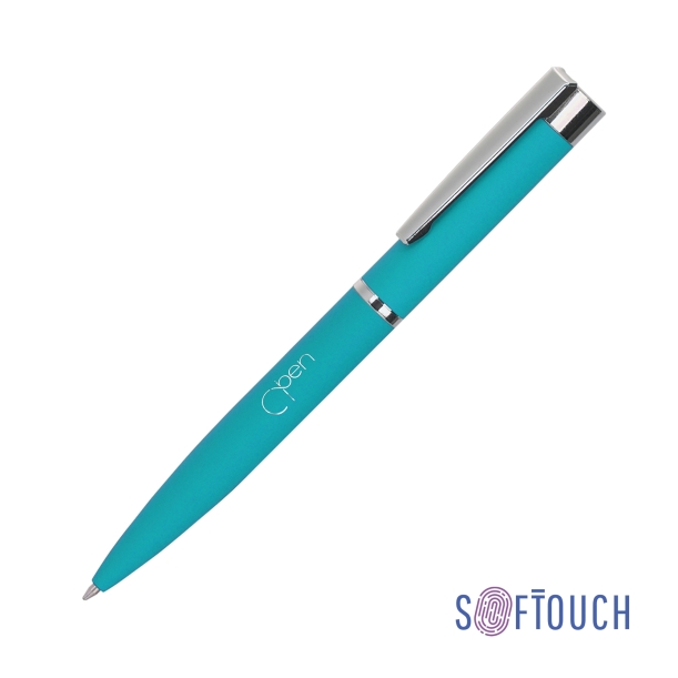 Ручка шариковая "Alice", покрытие soft touch (бирюзовый) (Изображение 1)