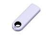 USB 2.0- флешка промо на 64 Гб прямоугольной формы, выдвижной механизм (черный/белый) 64Gb (Изображение 2)