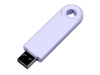 USB 3.0- флешка промо на 64 Гб прямоугольной формы, выдвижной механизм (белый) 64Gb (Изображение 1)