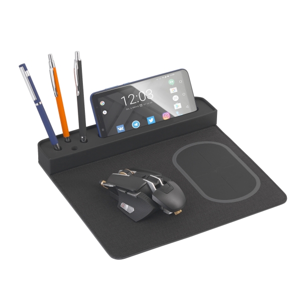 Настольная подставка с беспроводным зарядным устройством (Изображение 1)