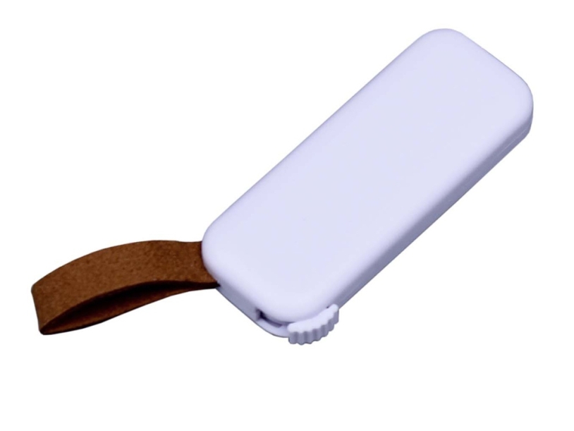 USB 2.0- флешка промо на 64 Гб прямоугольной формы, выдвижной механизм (Изображение 2)