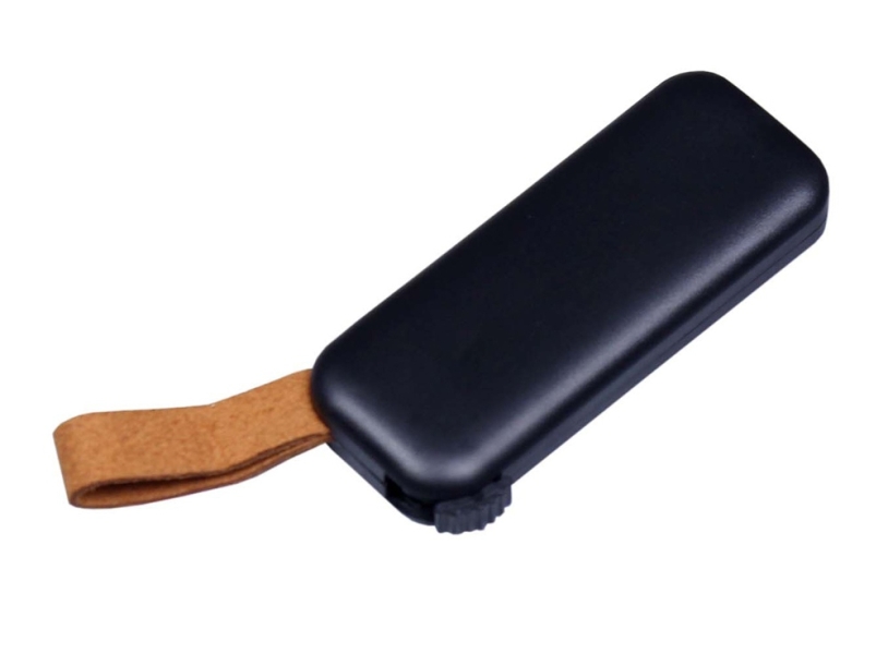 USB 3.0- флешка промо на 128 Гб прямоугольной формы, выдвижной механизм (черный) 128Gb (Изображение 2)