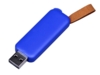 USB 3.0- флешка промо на 64 Гб прямоугольной формы, выдвижной механизм (синий) 64Gb (Изображение 1)