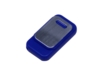 USB 2.0- флешка промо на 64 Гб прямоугольной формы, выдвижной механизм (синий) 64Gb (Изображение 2)