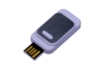 USB 2.0- флешка промо на 64 Гб прямоугольной формы, выдвижной механизм (белый) 64Gb (Изображение 1)