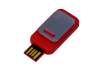 USB 2.0- флешка промо на 32 Гб прямоугольной формы, выдвижной механизм (красный) 32Gb (Изображение 1)