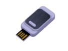 USB 2.0- флешка промо на 32 Гб прямоугольной формы, выдвижной механизм (белый) 32Gb