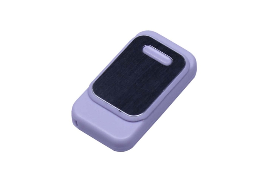 USB 2.0- флешка промо на 32 Гб прямоугольной формы, выдвижной механизм (белый) 32Gb (Изображение 2)