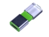 USB 2.0- флешка промо на 16 Гб прямоугольной формы, выдвижной механизм (зеленый) 16Gb (Изображение 2)