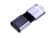 USB 2.0- флешка промо на 16 Гб прямоугольной формы, выдвижной механизм (черный) 16Gb (Изображение 2)