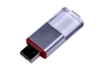 USB 2.0- флешка промо на 64 Гб прямоугольной формы, выдвижной механизм (красный) 64Gb (Изображение 1)