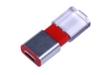 USB 2.0- флешка промо на 64 Гб прямоугольной формы, выдвижной механизм (красный) 64Gb (Изображение 2)