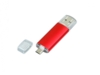USB 2.0/micro USB- флешка на 32 Гб (красный) 32Gb (Изображение 2)