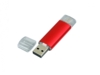 USB 2.0/micro USB- флешка на 32 Гб (красный) 32Gb (Изображение 3)