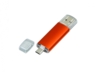 USB 2.0/micro USB- флешка на 32 Гб (оранжевый) 32Gb (Изображение 2)
