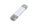 USB 2.0/micro USB- флешка на 32 Гб (белый) 32Gb