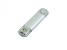 USB 2.0/micro USB- флешка на 32 Гб (серебристый) 32Gb