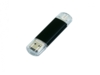USB 2.0/micro USB- флешка на 16 Гб (черный) 16Gb (Изображение 1)
