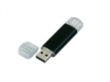 USB 2.0/micro USB- флешка на 16 Гб (черный) 16Gb (Изображение 3)
