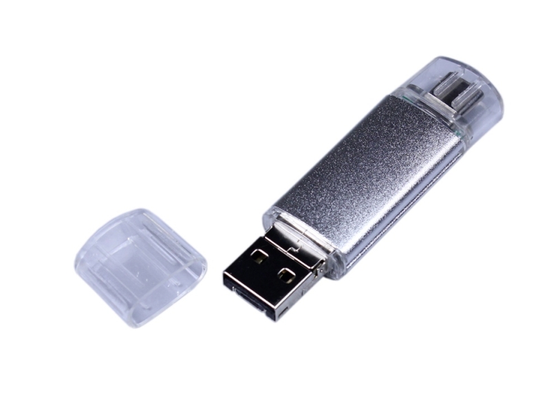 USB 2.0/micro USB/Type-C- флешка на 32 Гб (Изображение 2)