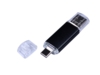 USB 2.0/micro USB/Type-C- флешка на 16 Гб (черный) 16Gb (Изображение 4)