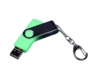 USB 2.0/micro USB/Type-C- флешка на 32 Гб c поворотным механизмом (зеленый) 32Gb (Изображение 2)