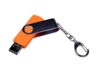 USB 2.0/micro USB/Type-C- флешка на 32 Гб c поворотным механизмом (оранжевый) 32Gb (Изображение 2)