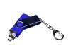 USB 2.0/micro USB/Type-C- флешка на 32 Гб c поворотным механизмом (синий) 32Gb (Изображение 3)