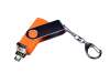 USB 2.0/micro USB/Type-C- флешка на 16 Гб c поворотным механизмом (оранжевый) 16Gb (Изображение 3)