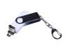 USB 2.0/micro USB/Type-C- флешка на 16 Гб c поворотным механизмом (белый) 16Gb (Изображение 3)