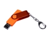 USB 3.0/micro USB/Type-C - флешка на 32 Гб 3-в-1 с поворотным механизмом (оранжевый) 32Gb (Изображение 2)