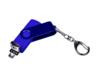 USB 3.0/micro USB/Type-C - флешка на 32 Гб 3-в-1 с поворотным механизмом (синий) 32Gb (Изображение 3)