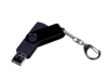 USB 3.0/micro USB/Type-C - флешка на 32 Гб 3-в-1 с поворотным механизмом (черный) 32Gb (Изображение 2)